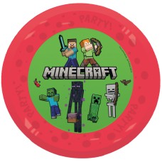 Minecraft Party mikro plastični krožnik za večerjo, 4-delni komplet, 21 cm