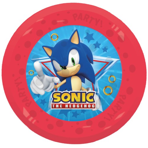 Sonic the Hedgehog Sega micro premium plastični krožnik za večerjo, 4-delni set 21 cm Sonic the Hedgehog Sega micro premium plastični krožnik za večerjo, 4-delni set 21 cm