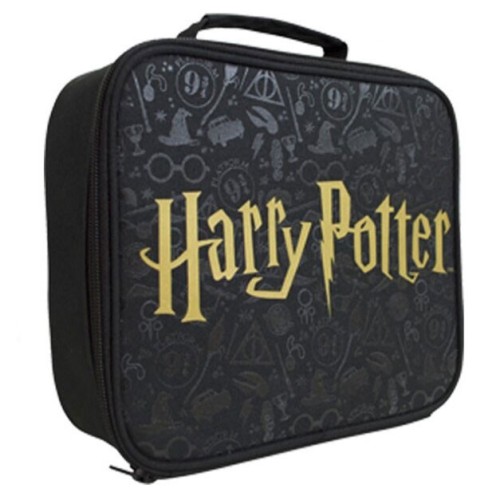 Harry Potter Črna termo torba za malico 23 cm Harry Potter Črna termo torba za malico 23 cm