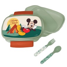 Škatla za malico Mickey Mouse Nature + komplet jedilnega pribora Škatla za malico Mickey Mouse Nature + komplet jedilnega pribora