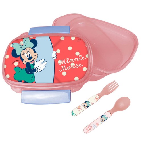 Škatla za malico Minnie Mouse Summer + komplet jedilnega pribora Škatla za malico Minnie Mouse Summer + komplet jedilnega pribora