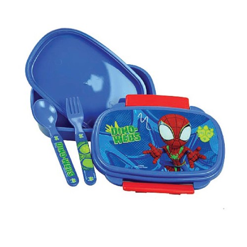 Škatla za malico Spiderman Dino-Webs + komplet jedilnega pribora
