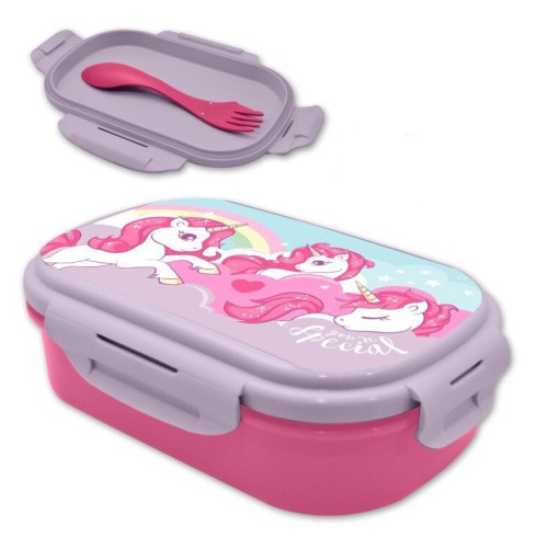 Škatla za malico Unicorn Special + komplet jedilnega pribora