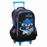 Šolska torba Sonic the Hedgehog Brawn na kolesih 46 cm Šolska torba Sonic the Hedgehog Brawn na kolesih 46 cm