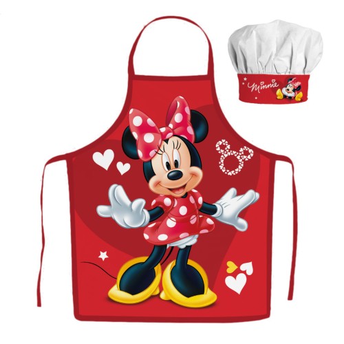 Otroški predpasnik Minnie Mouse Red Hearts 2-delni Otroški predpasnik Minnie Mouse Red Hearts 2-delni