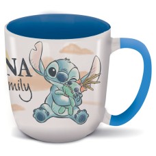 Disney Lilo and Stitch Ohana Elite 400 ml porcelanasta skodelica v darilni škatli Disney Lilo and Stitch Ohana Elite 400 ml porcelanasta skodelica v darilni škatli