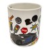 Disney Cars Stickers 235 ml porcelanasta skodelica v darilni škatli Disney Cars Stickers 235 ml porcelanasta skodelica v darilni škatli