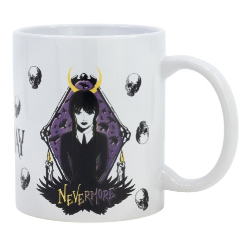Wednesday Nevermore 325 ml porcelanasta skodelica v darilni škatli Wednesday Nevermore 325 ml porcelanasta skodelica v darilni škatli