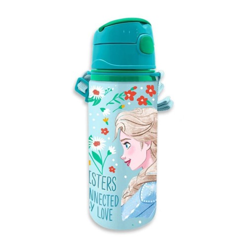 Frozen Začarana aluminijasta steklenica s karabinom 600 ml
