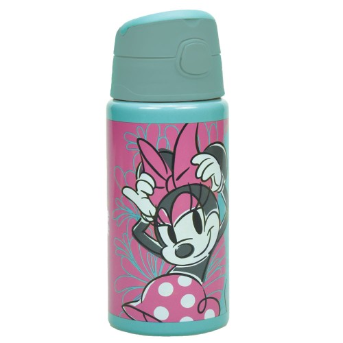 Minnie Mouse Draft aluminijasta steklenica s kavljem 500 ml Minnie Mouse Draft aluminijasta steklenica s kavljem 500 ml