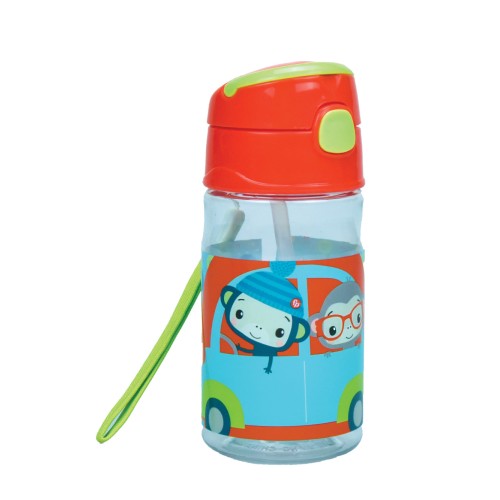 Fisher-Price Živali plastična steklenička s kavljem 350 ml Fisher-Price Živali plastična steklenička s kavljem 350 ml