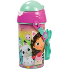 Gabby's Dollhouse Color Fade steklenička, športna steklenička 500 ml Gabby's Dollhouse Color Fade steklenička, športna steklenička 500 ml
