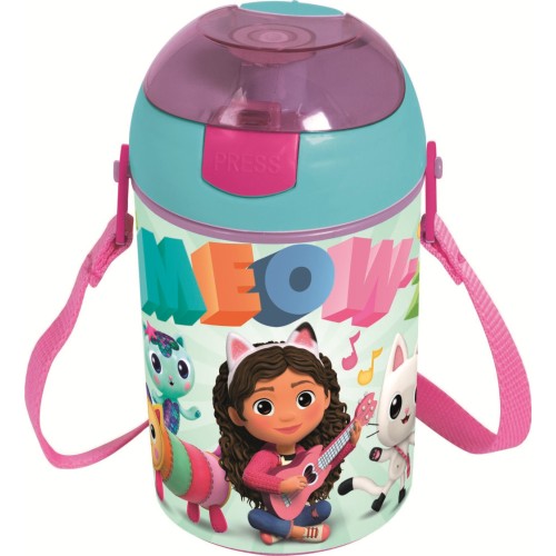 Gabby's Dollhouse Wonderland steklenička, športna steklenička 450 ml Gabby's Dollhouse Wonderland steklenička, športna steklenička 450 ml