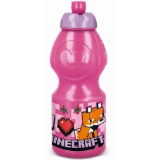 Minecraft Girls Line steklenica, športna steklenica 400 ml Minecraft Girls Line steklenica, športna steklenica 400 ml