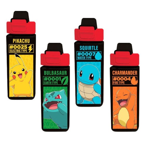 Pokemon Electric kvadratna plastična steklenica 500 ml