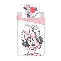 Posteljnina Minnie Mouse Bela 140×200cm, 70×90 cm Posteljnina Minnie Mouse Bela 140×200cm, 70×90 cm