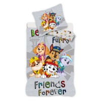 Posteljnina Paw Patrol Grey 140×200cm, 70×90 cm