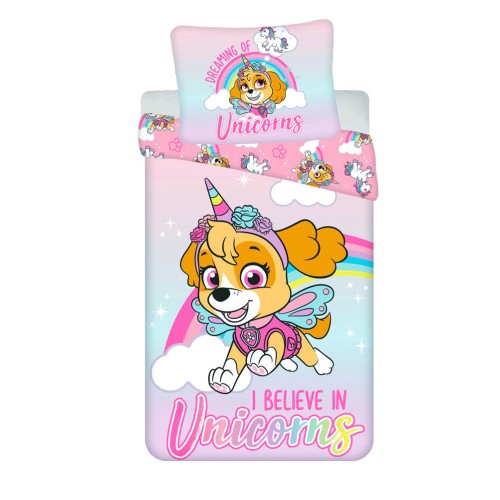 Posteljnina Paw Patrol Unicornove sanje 140x200 cm, 70x90 cm