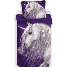 Posteljnina Unicorn Vijolična 140×200cm, 70×90 cm Posteljnina Unicorn Vijolična 140×200cm, 70×90 cm