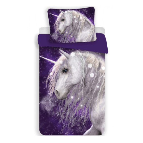 Otroška mala posteljnina Unicorn Purple 100×135 cm, 40×60 cm Otroška mala posteljnina Unicorn Purple 100×135 cm, 40×60 cm