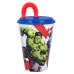 Avengers Rolling Thunder, lonček s slamico plastičen 430 ml Avengers Rolling Thunder, lonček s slamico plastičen 430 ml