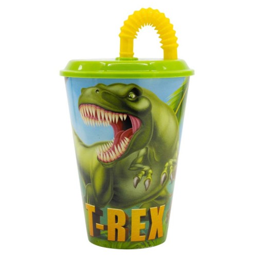 Dinosaur T-Rex, 430 ml plastičen lonček 