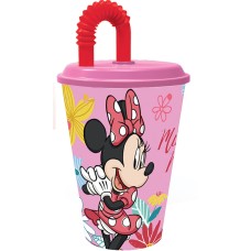 Minnie Mouse Spring slamica, plastičen 430 ml Minnie Mouse Spring slamica, plastičen 430 ml