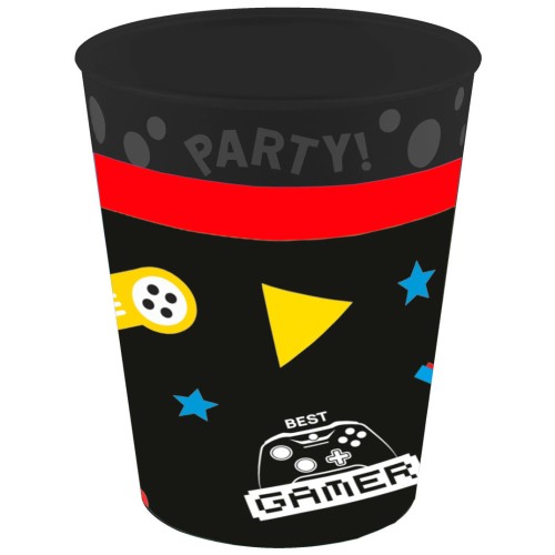 Gaming Party, 250 ml komplet 4 mikro premium plastičnih kozarcev Gaming Party, 250 ml komplet 4 mikro premium plastičnih kozarcev