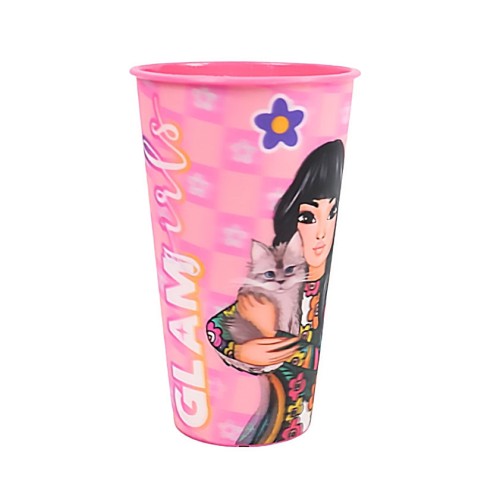 Glam Girls Team 3D učinek plastični lonček 480 ml Glam Girls Team 3D učinek plastični lonček 480 ml