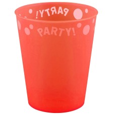 Party Micro Premium, fluorescentna oranžna 250 ml plastičen lonček 