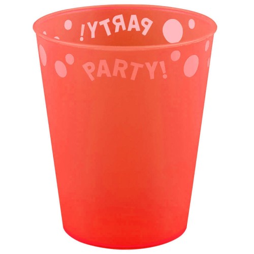 Party Micro Premium, fluorescentna oranžna 250 ml plastičen lonček 