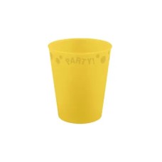 Party rumena mikro premium plastičen lonček 250 ml