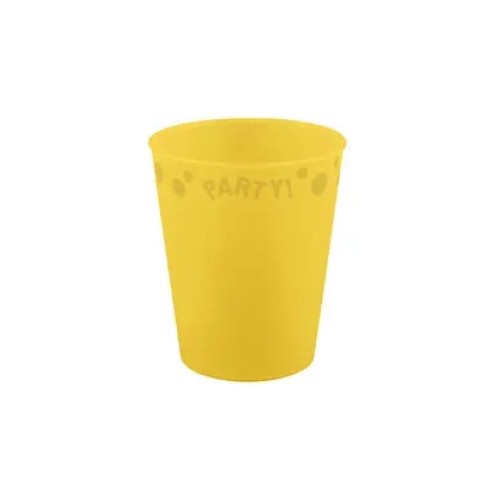 Party rumena mikro premium plastičen lonček 250 ml
