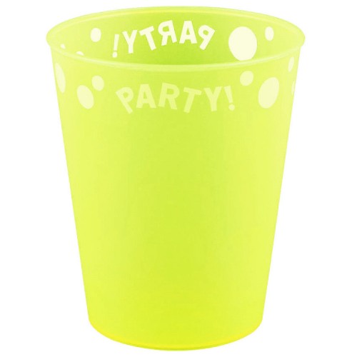 Party Micro Premium, fluorescentna rumena 250 ml plastičen lonček 