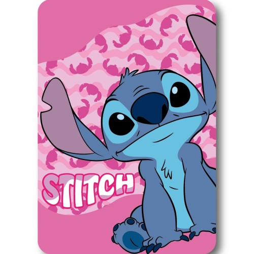 Odeja iz flisa Disney Lilo and Stitch Pink Wave 100x140 cm Odeja iz flisa Disney Lilo and Stitch Pink Wave 100x140 cm