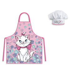 Otroški predpasnik Disney Marie Flower Garden Cat 2-delni komplet