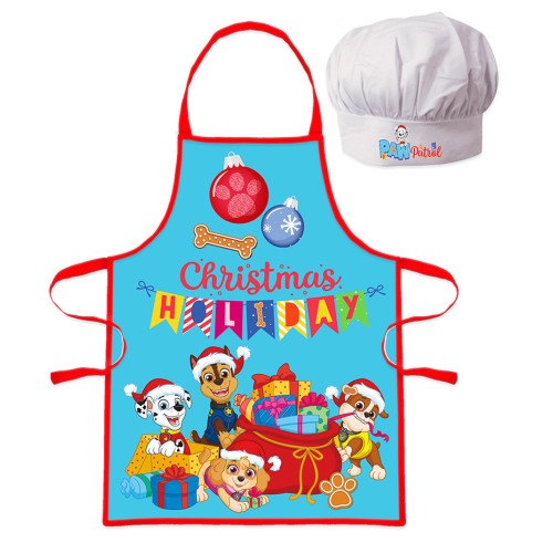 Otroški predpasnik Paw Patrol Holiday Christmas - 2-delni komplet Otroški predpasnik Paw Patrol Holiday Christmas - 2-delni komplet