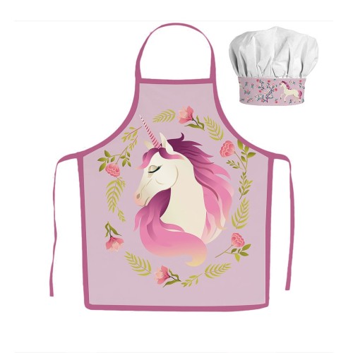 Otroški predpasnik Unicorn Garden, 2-delni komplet Otroški predpasnik Unicorn Garden, 2-delni komplet