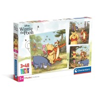 Disney Winnie the Pooh sestavljanka 3x48 kosov Clementoni Disney Winnie the Pooh sestavljanka 3x48 kosov Clementoni