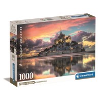 Kompaktna sestavljanka Clementoni, 1000 kosov, Mont-Saint Michel, Francija
