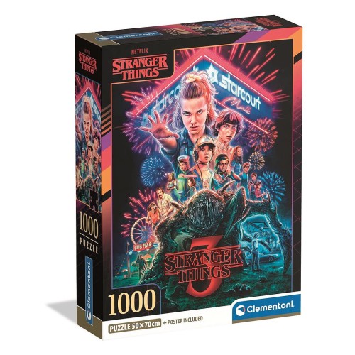 Clementoni sestavljanka Stranger Things Starcourt Mall, 1000 kosov, sestavljanka Clementoni sestavljanka Stranger Things Starcourt Mall, 1000 kosov, sestavljanka