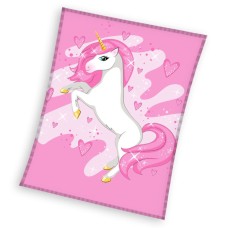 Odeja iz flisa Unicorn Pink Heart 150x200 cm Odeja iz flisa Unicorn Pink Heart 150x200 cm
