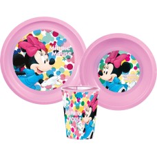 Jedilni set Minnie Mouse Feel Good, plastični set Jedilni set Minnie Mouse Feel Good, plastični set