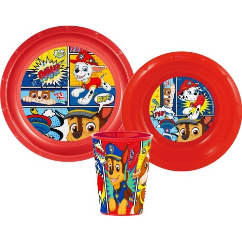 Jedilni set Paw Patrol Comic, plastični set