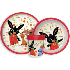 Jedilni set Bing Happy Carrots, set iz mikroplastike Jedilni set Bing Happy Carrots, set iz mikroplastike