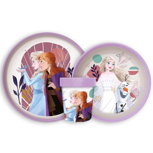 Jedilni set Frozen Journey, komplet mikroplastike Jedilni set Frozen Journey, komplet mikroplastike
