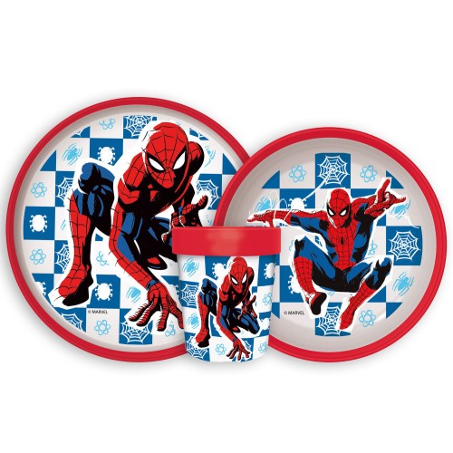 Jedilni set Spiderman Midnight Flyer, set iz mikro plastike Jedilni set Spiderman Midnight Flyer, set iz mikro plastike