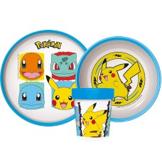 Jedilni set Pokemon Original Team, komplet mikroplastike Jedilni set Pokemon Original Team, komplet mikroplastike