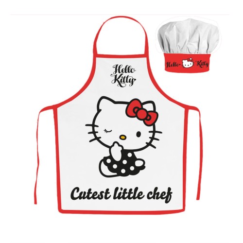 Otroški predpasnik Hello Kitty Little Chef 2-delni komplet Otroški predpasnik Hello Kitty Little Chef 2-delni komplet