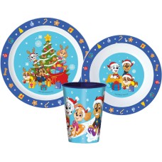 Jedilni set Paw Patrol, mikroplastični set, s skodelico 260 ml Jedilni set Paw Patrol, mikroplastični set, s skodelico 260 ml